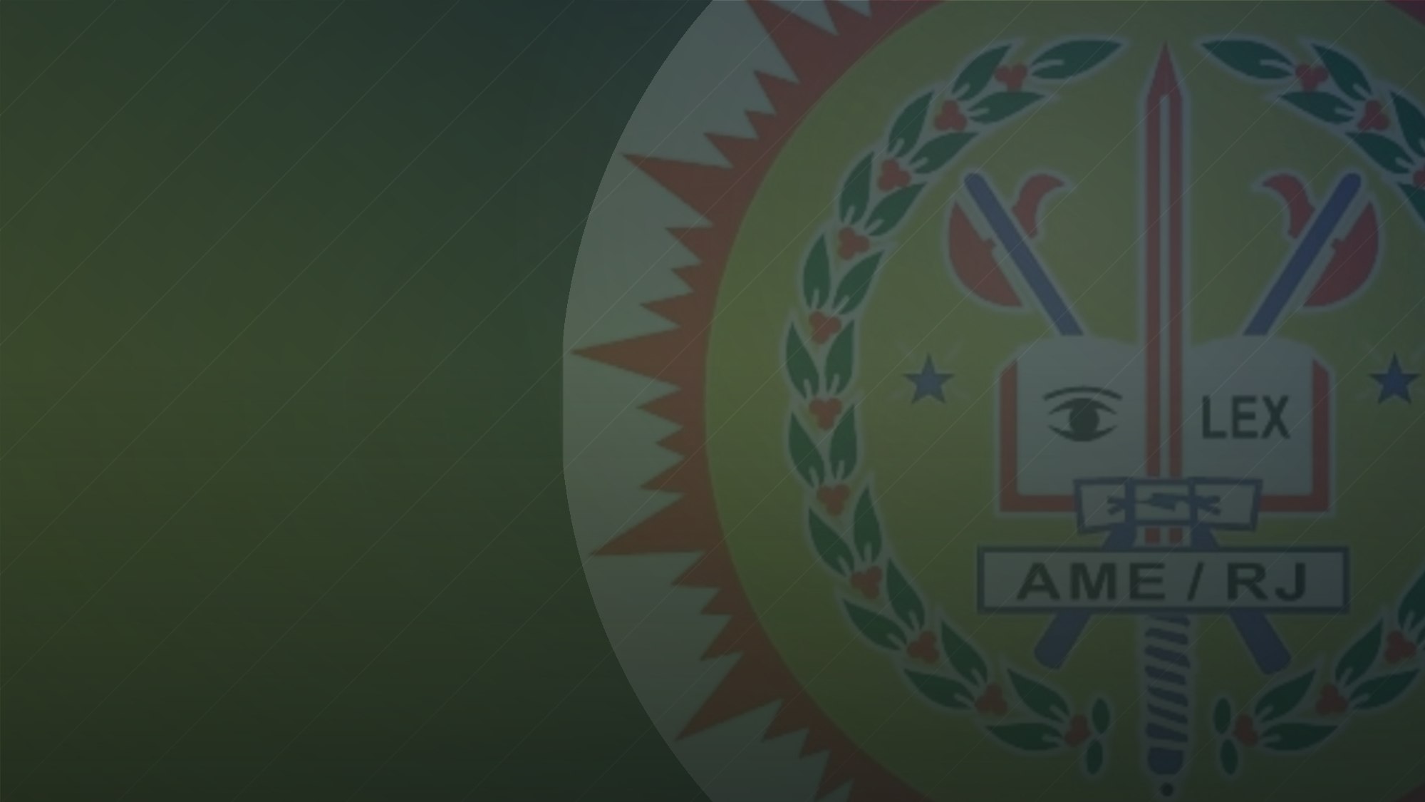 Brasão da AME/RJ em composição institucional