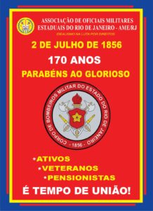 170 anos do CBMERJ: AME/RJ homenageia o Corpo de Bombeiros