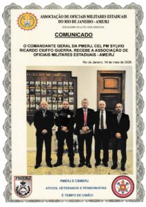 Comandante-Geral da PMERJ recebe a AME/RJ
