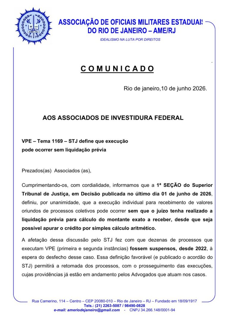 STJ define que execução da VPE pode ocorrer sem liquidação prévia (Tema 1169)