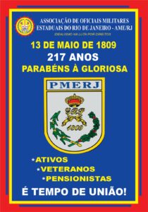 217 anos da PMERJ: AME/RJ presta homenagem à Polícia Militar