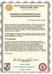 Finalmente a Recomposição Salarial dos servidores estaduais será paga