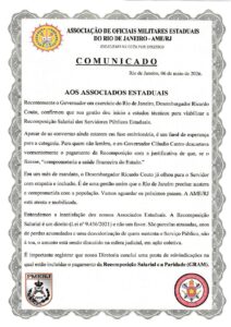 Recomposição Salarial: reunião com o Comandante-Geral